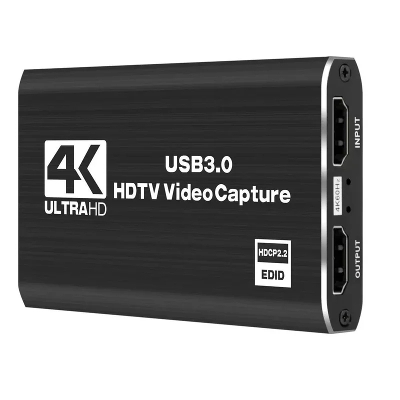 Capture Card 4K Hdmi - 4K USB 3.0 video-opnamekaart, HDMI-compatibele HDTV-recorder