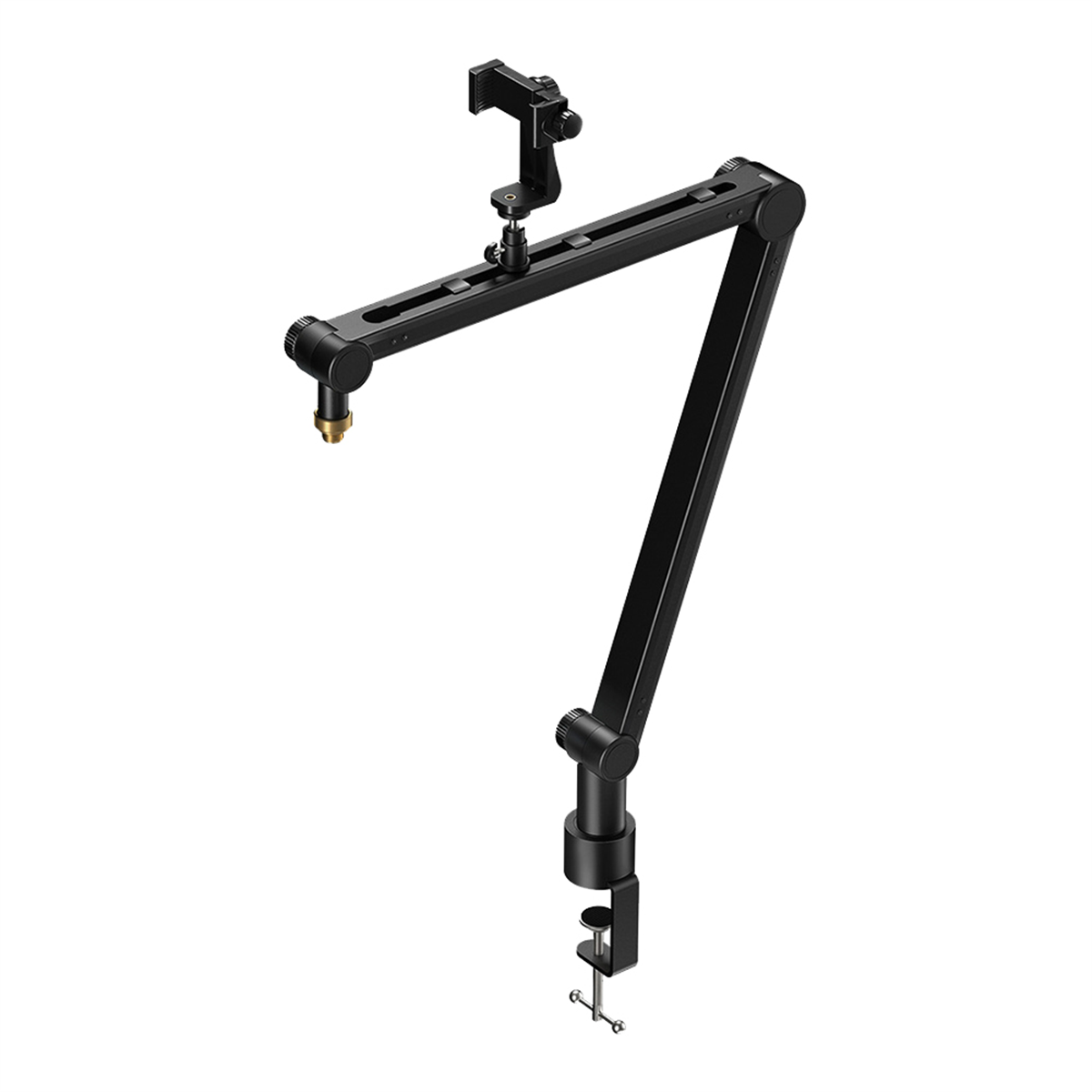 Microphone Arm Boom - 360 graden verstelbare microfoonstandaard met telefoonhouder