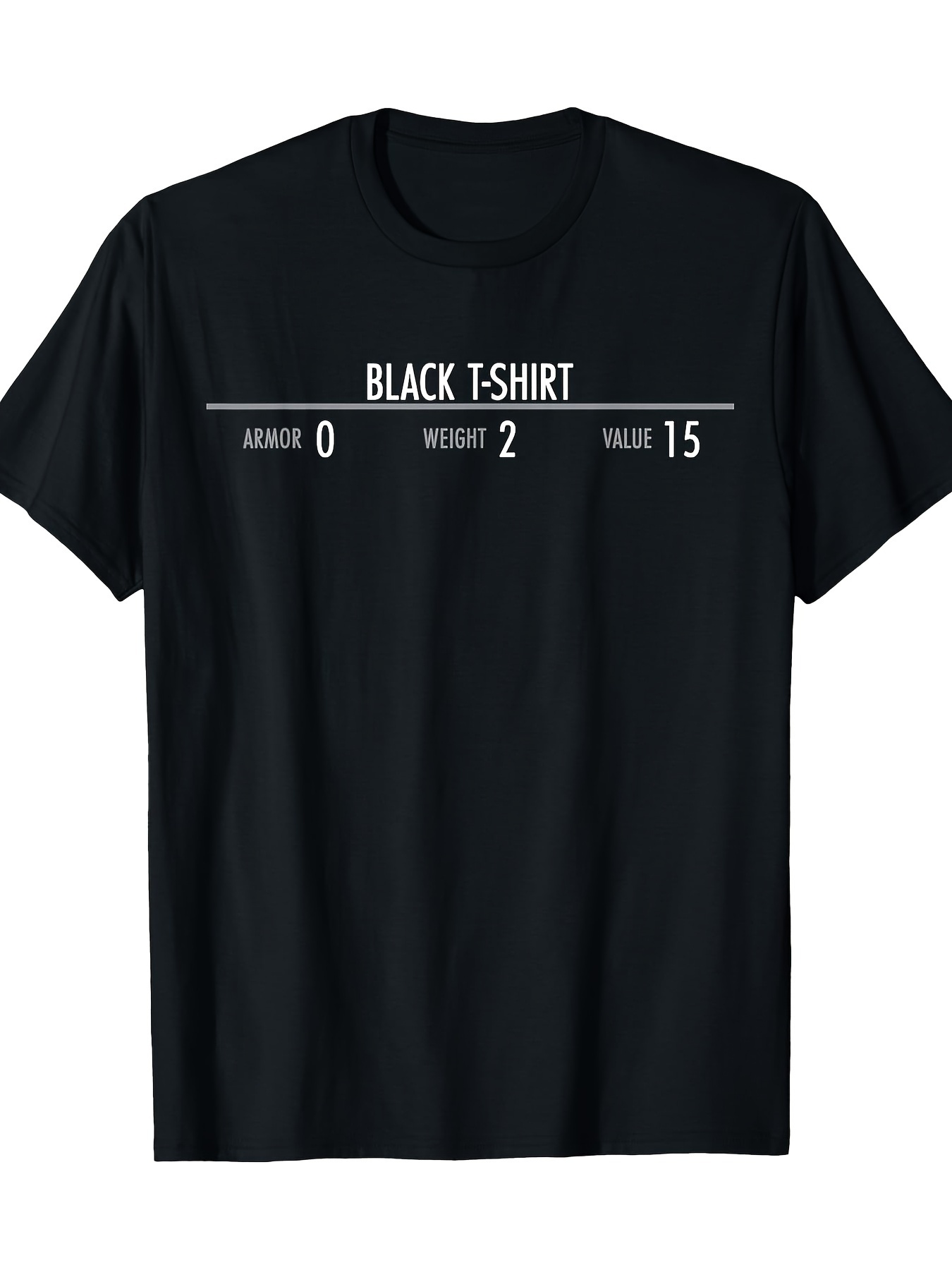 Esports Gaming Shirts - Skyrim Armor Stats Grafisch T-shirt Grappige