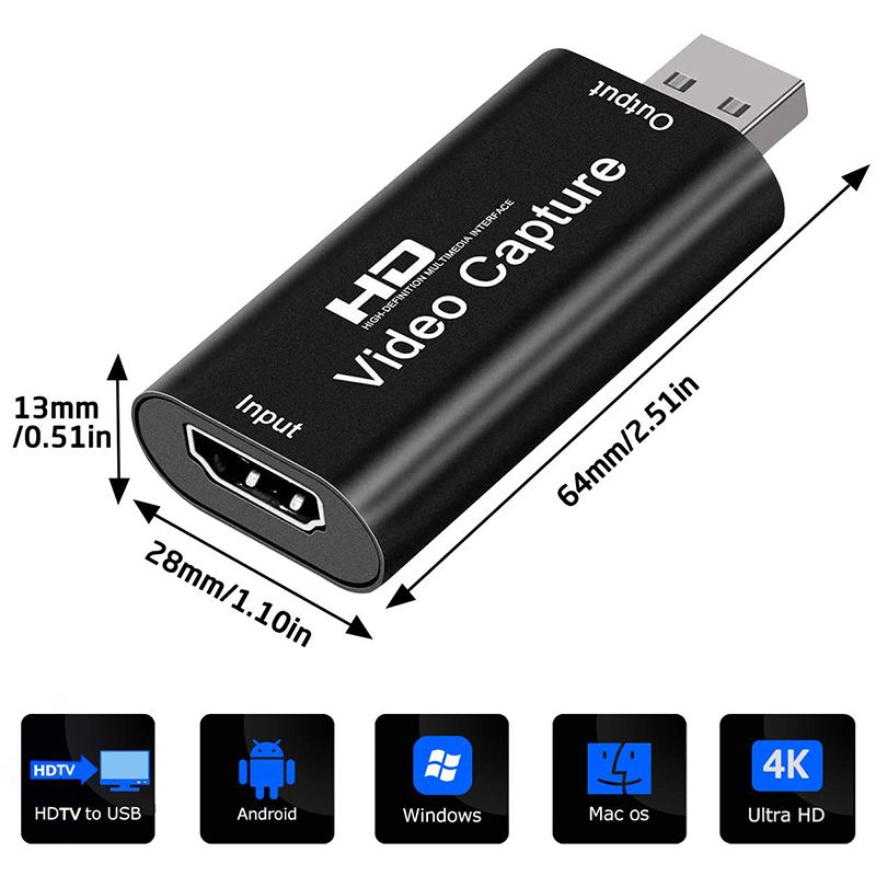 USB 2.0 Video Capture Card HD  - Capture Card 4K Hdmi recensie en prijs