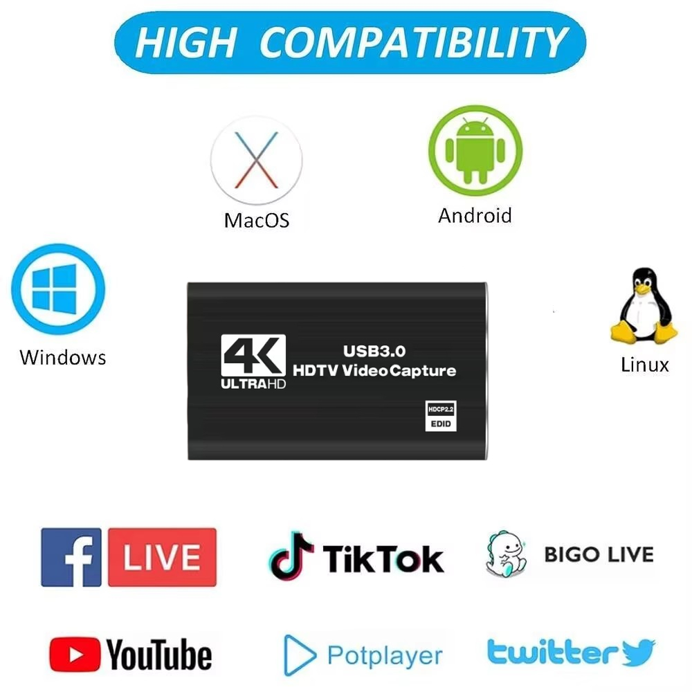 Roreta 4K USB 3.0 Video Captur - Capture Card 4K Hdmi recensie en prijs