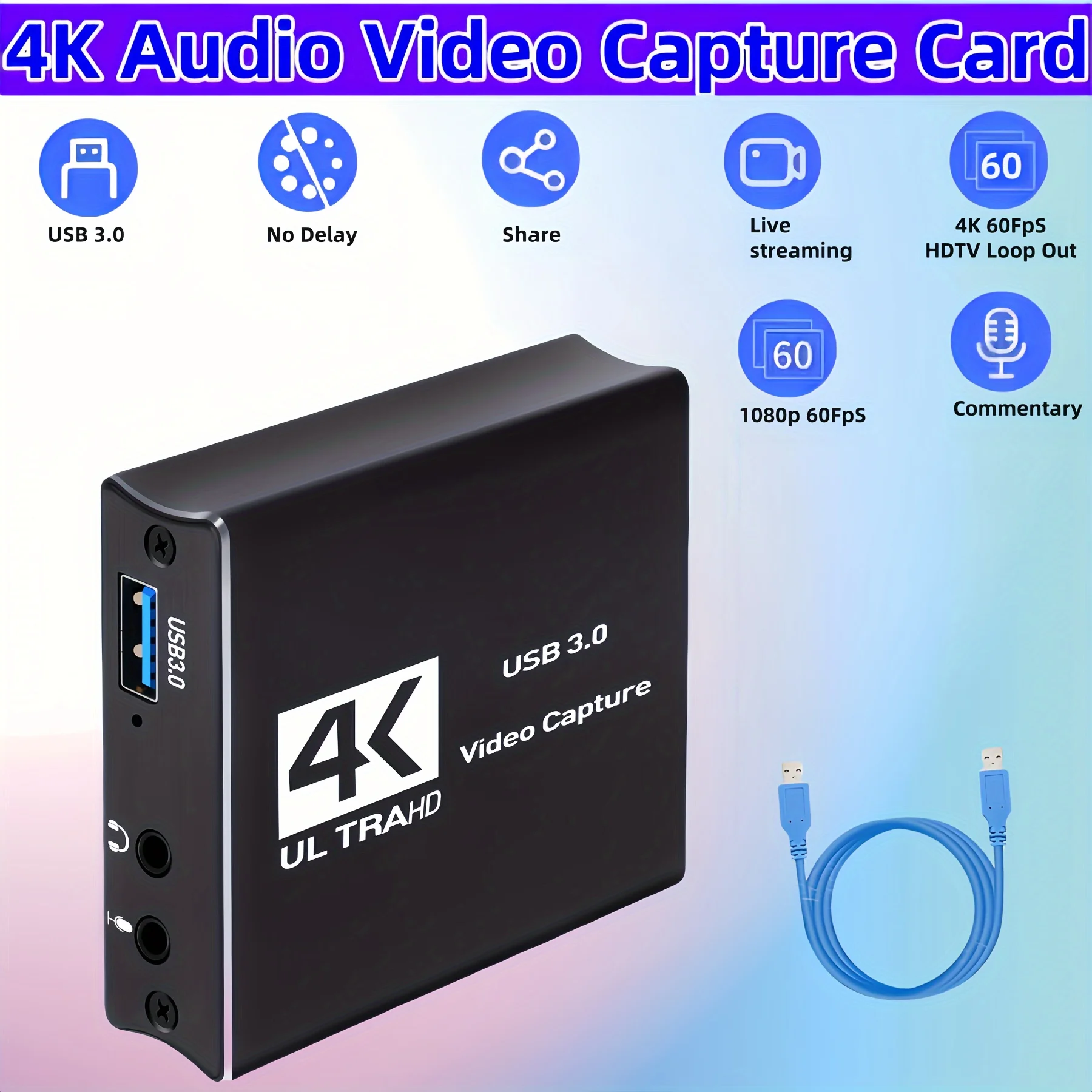 USB3.0 Video Capture HDMI-kaar - Capture Card 4K Hdmi recensie en prijs