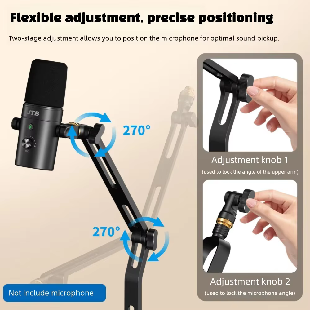 Opvouwbare bureaumicrofoonstan - Microphone Arm Boom recensie en prijs