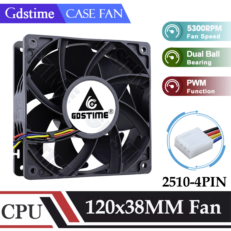 Gdstime 120mm Fan 24V 12V 5V U - Esports Gaming Fan recensie en prijs