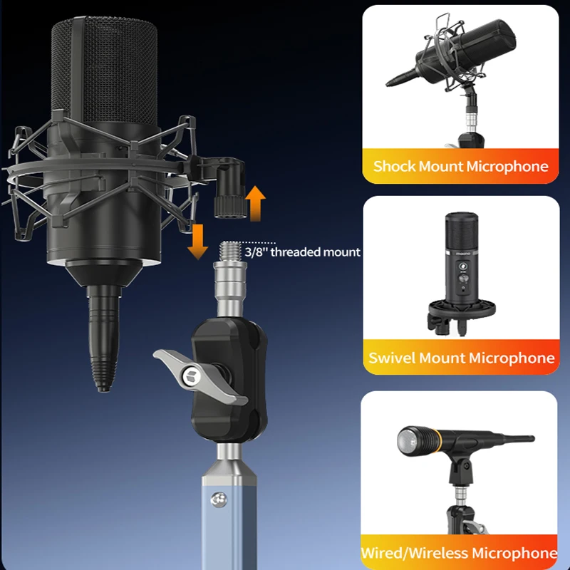 Professionele dubbele zuignapb - Microphone Arm Boom recensie en prijs
