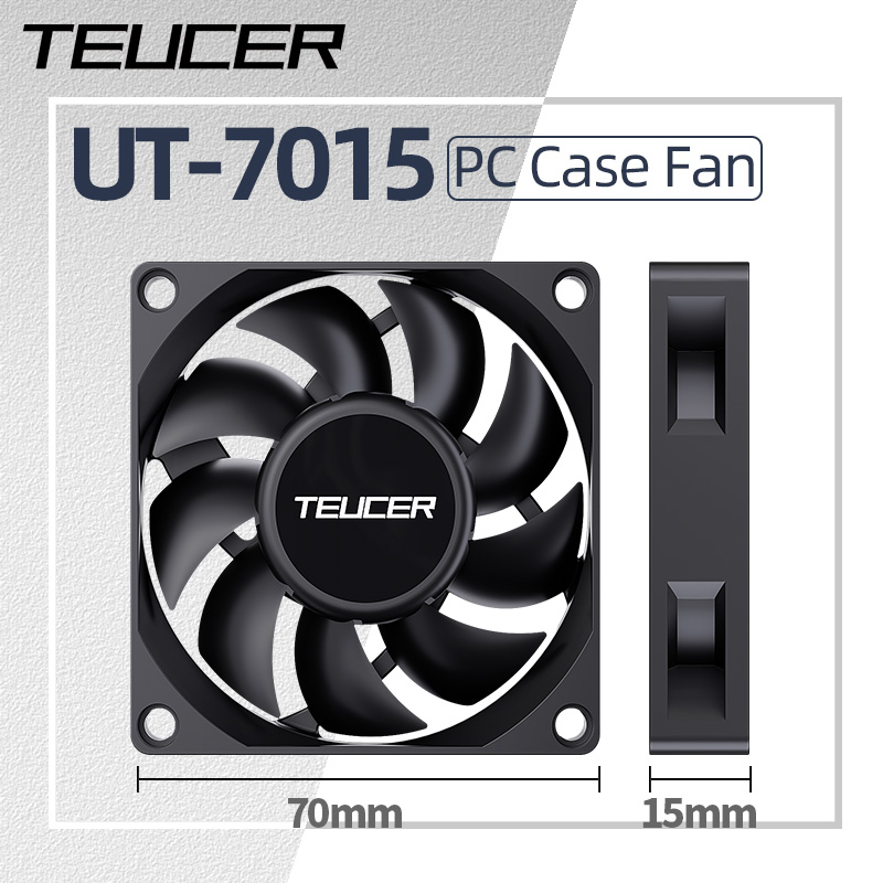 Teucer UT-7015 7 cm Chassis Ko - Esports Gaming Fan recensie en prijs